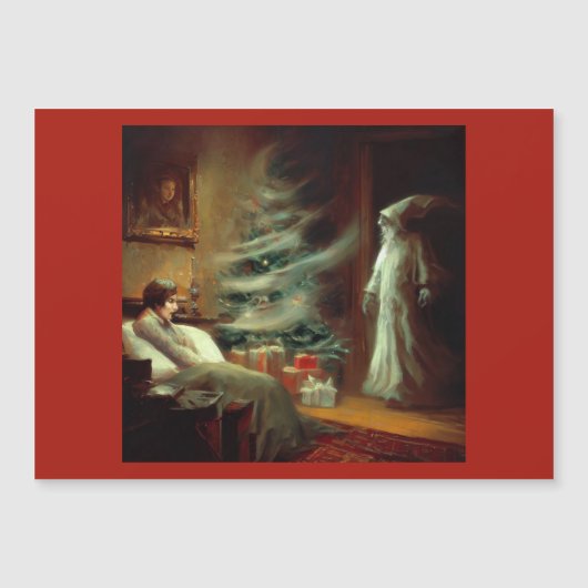 Carte Magnétique Esprit de Noël présent (Devant)
