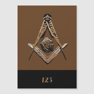 Carte Magnétique Esprit maçonnique (or)