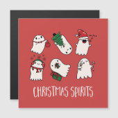 Carte Magnétique Esprits de Noël (Devant / Derrière)