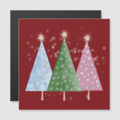 Carte Magnétique Étincelle de Noël (Devant / Derrière)