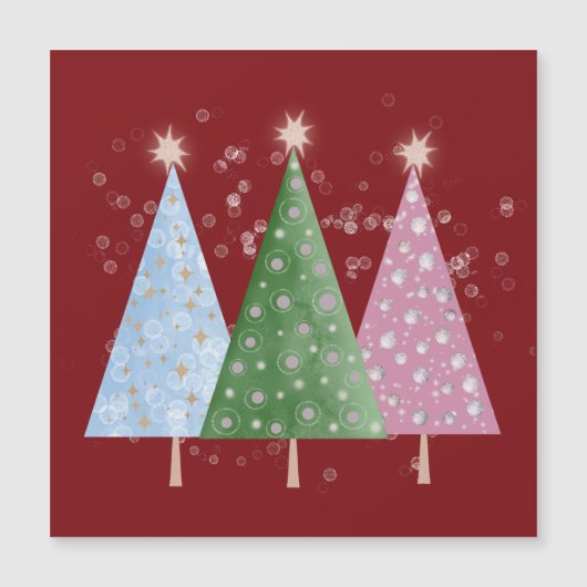 Carte Magnétique Étincelle de Noël (Devant)