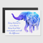 Carte Magnétique Être écouté comme amour éléphant animal (Devant / Derrière)