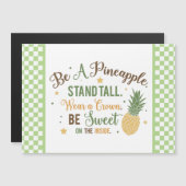 Carte Magnétique Être un mot d'ananas (Devant / Derrière)