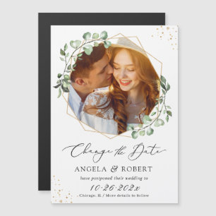 Carte Magnétique Eucalyptus Photo géométrique Modifier l'aimant de