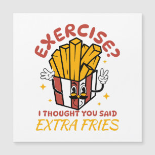 Carte Magnétique Exercice Je Pensais Que Vous Aviez Dit Frites Supp