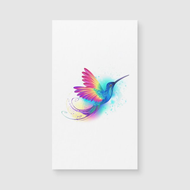 Carte Magnétique Exotic Rainbow Hummingbird (Devant)
