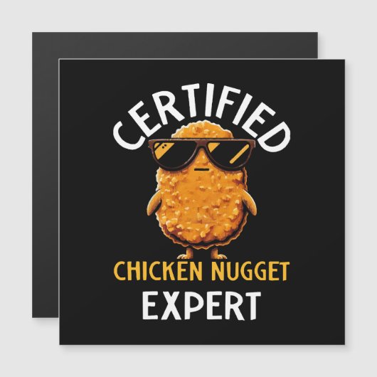 Carte Magnétique Expert certifié en nugget de poulet (Devant / Derrière)