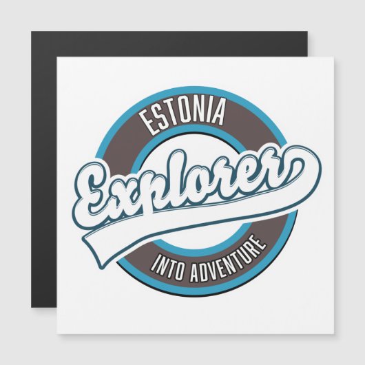 Carte Magnétique Explorateur d'Estonie dans l'aventure  (Devant / Derrière)