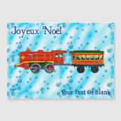 Carte Magnétique Express de Noël - Joyeux Noël (Devant)