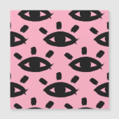 Carte Magnétique Eyes Watercolor Brush, Motif Sketch. (Devant)