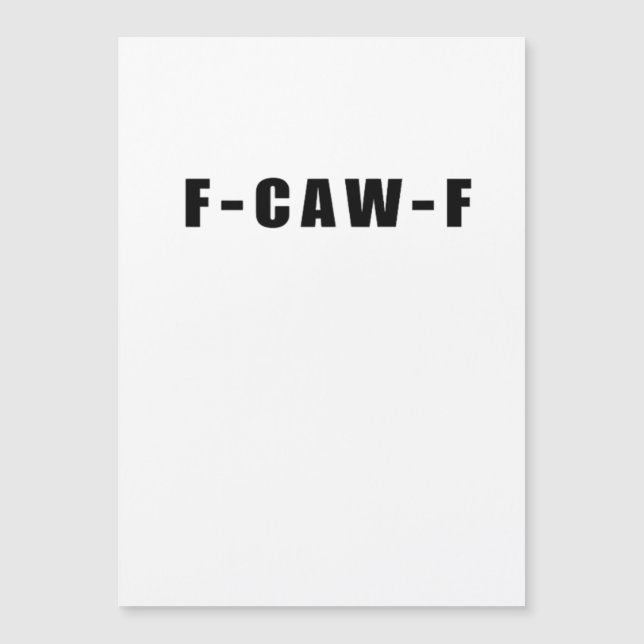 Carte Magnétique F-Caw-F Essential Simple Clean (Devant)