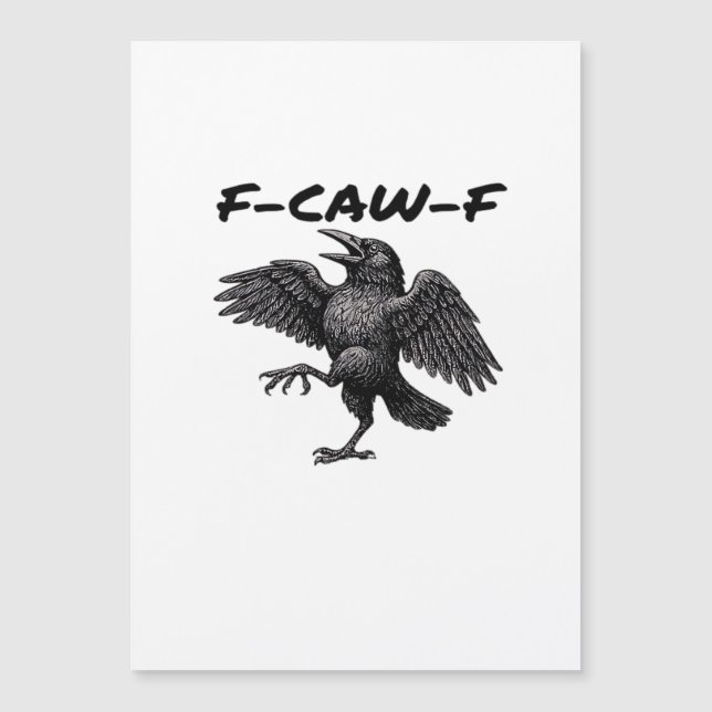 Carte Magnétique F-Caw-F Essential Vintage Graphic (Devant)