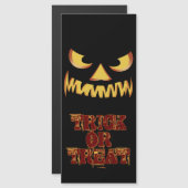 Carte Magnétique Face citrouille 2 (Devant / Derrière)