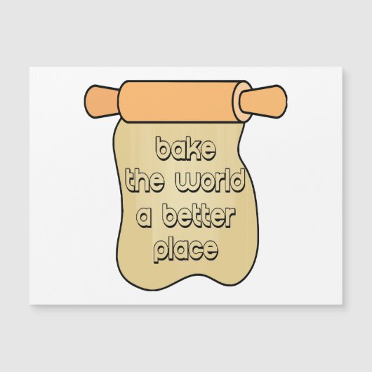 Carte Magnétique Faire du monde un meilleur endroit (Devant)