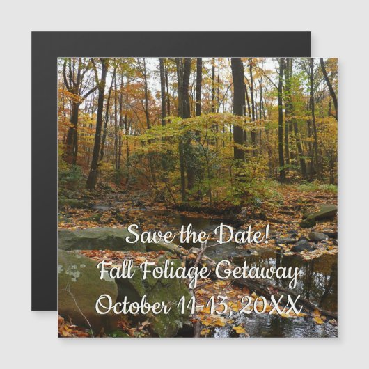 Carte Magnétique Fall Creek avec réflexion à Laurel Hill Park (Devant / Derrière)