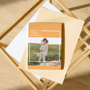 Carte Magnétique Famille moderne photo et Bon thanksgiving cadeau d