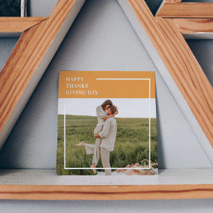 Carte Magnétique Famille moderne photo et Bon thanksgiving cadeau d