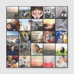 Carte Magnétique Family Reunion Faveurs Photo Collage