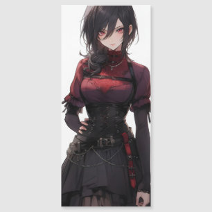Carte Magnétique Fantaisie Anime Fille Jolie
