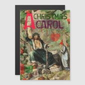 Carte Magnétique Fantôme de Noël Illustration actuelle Scrooge (Devant / Derrière)