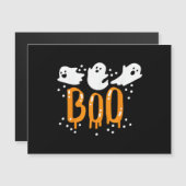 Carte Magnétique Fantôme d'Halloween Boo Mignon (Devant / Derrière)