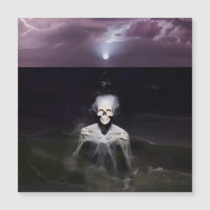 Carte Magnétique Fantôme en mer - Peinture à l'huile