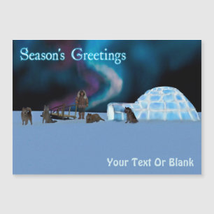 Carte Magnétique Far North Christmas - Bonnes Fêtes