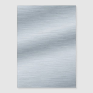 Carte Magnétique Faux fond en argent brossé
