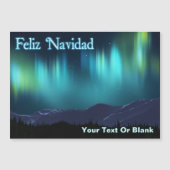 Carte Magnétique Feliz Navidad - Aurora Borealis (Devant)