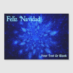Carte Magnétique Feliz Navidad - Snowburst
