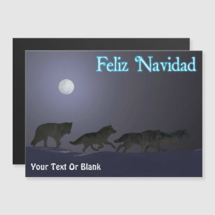 Carte Magnétique Feliz Navidad - Wolfpack