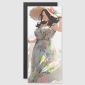 Carte Magnétique Femme Anime Plus Taille (Devant / Derrière)