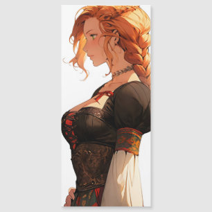 Carte Magnétique Femme Anime Renaissance