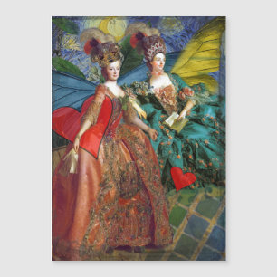 Carte Magnétique Femme Papillon Capricieuse Gémeaux Gothique Classi