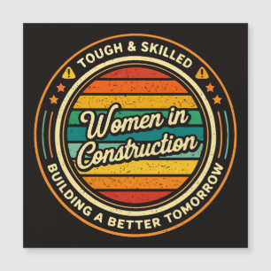 Carte Magnétique Femmes dans la construction dures et qualifiées