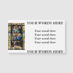 Carte Magnétique Fenêtre en verre tendu de Jésus