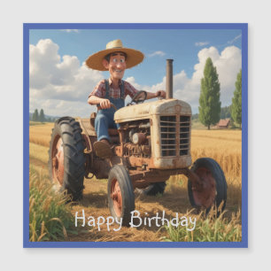 Carte Magnétique Fermier sur tracteur