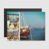 Carte Magnétique Festival Dhow - Qatar (Devant / Derrière)
