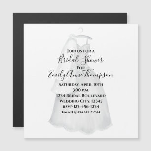 Carte Magnétique Fête des mariées de mariage vintage et élégante