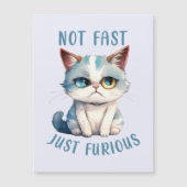 Carte Magnétique Fiery Feline Spirit - Sassy Angry Cat Design (Devant)