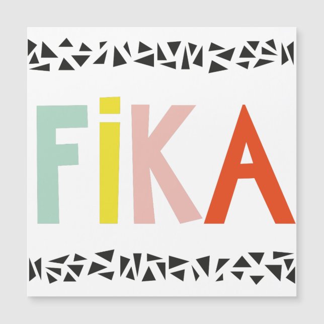 Carte magnétique Fika Colors (Devant)