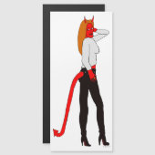 Carte Magnétique fille diable (Devant / Derrière)