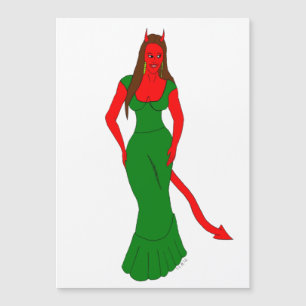 Carte Magnétique fille diable