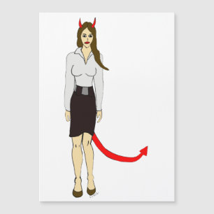 Carte Magnétique fille diable
