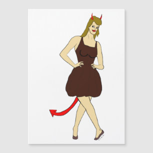 Carte Magnétique fille diabolique