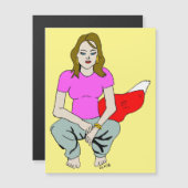 Carte Magnétique fille foy (Devant / Derrière)