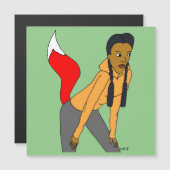 Carte Magnétique fille foy (Devant / Derrière)