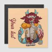 Carte Magnétique Fille monstre (Devant / Derrière)