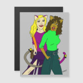 Carte Magnétique filles (Devant / Derrière)