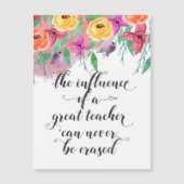 Carte Magnétique Fin de l'année cadeau enseignant Bonne journée d'e (Devant)